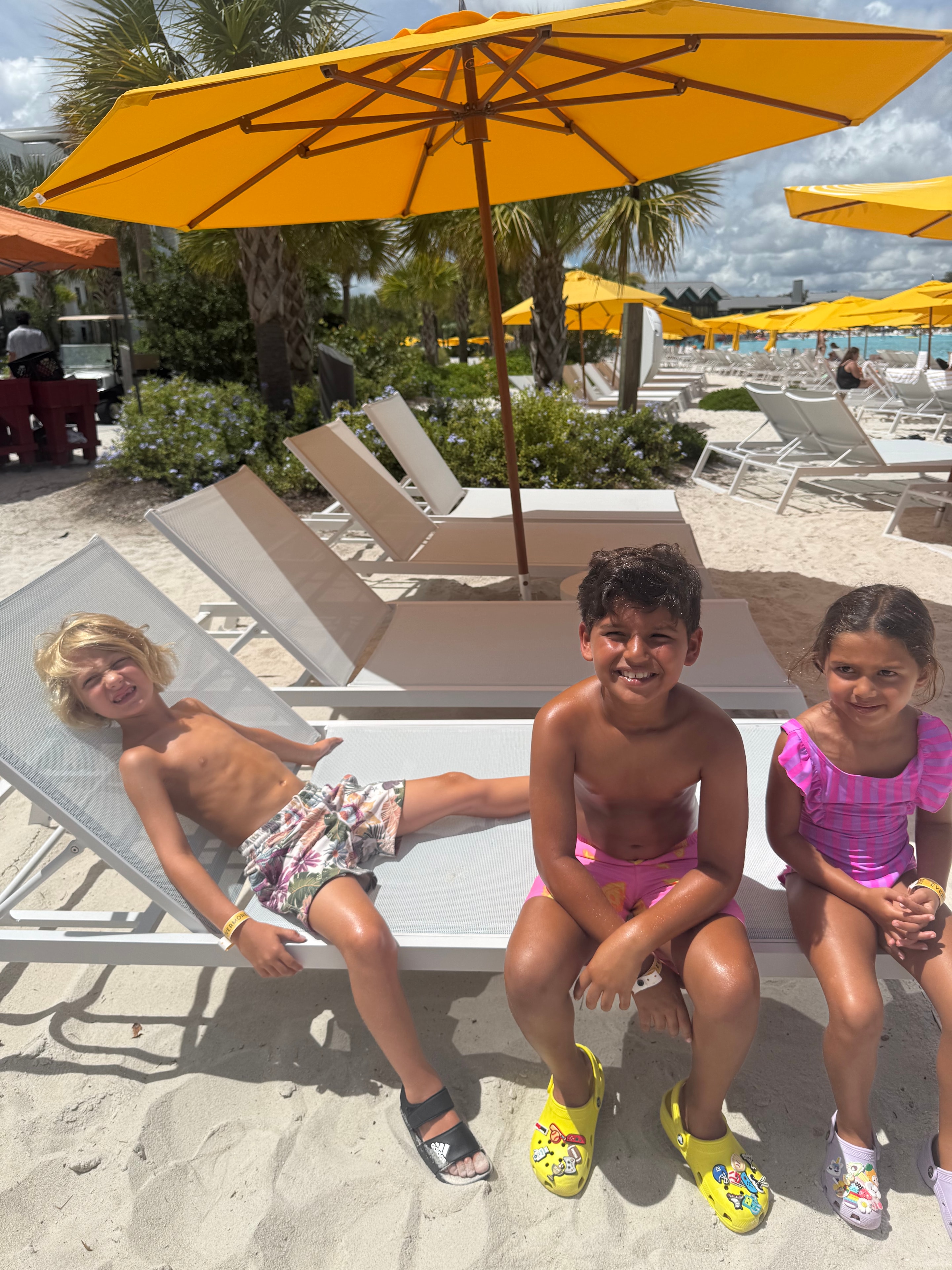 Children playing with sitter